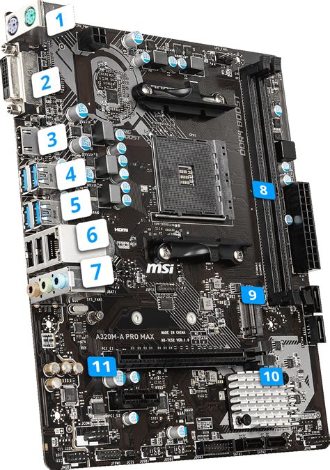 A320m A Pro Max Motherboard Msi Global