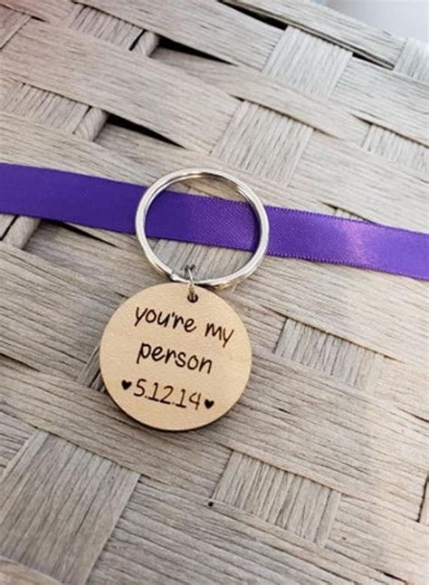 You Re My Person Keychain Valentines Day Gift Hubby Etsy Boyfriend