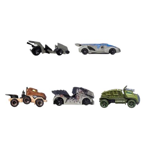 hot wheels jurassic world dominion character car 5 pack ebay