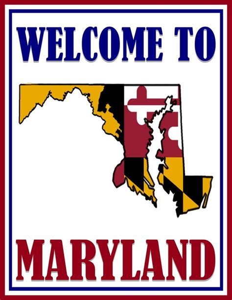 Welcome To Maryland Sign Pdf Free Download Printable Signs Welcome