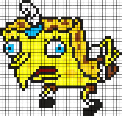 Spongebob Meme Perler Perlenmuster Perlensprite Check More At