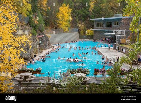 Hot Springs Swimming Pool Radium Hot Springs Kootenay National Park British Columbia Canada