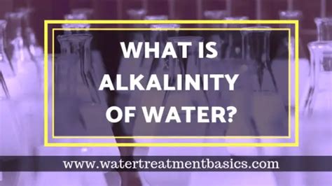 What Is Alkalinity Of Water Water Treatment Basics