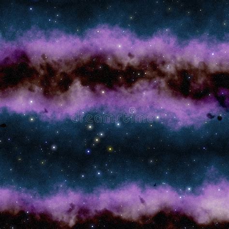Abstract Purple Space Nebula Stock Illustration Illustration Of