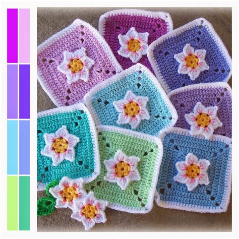 Zooty Owls Crafty Blog Not Quite A Daffodil Square Pattern