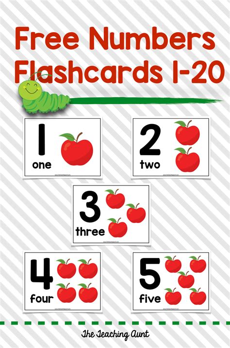 Printable Number Recognition Flashcards Color By Number Printable