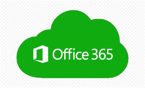Microsoft Office 365 Cloud Green Icon Transparent Background Citypng