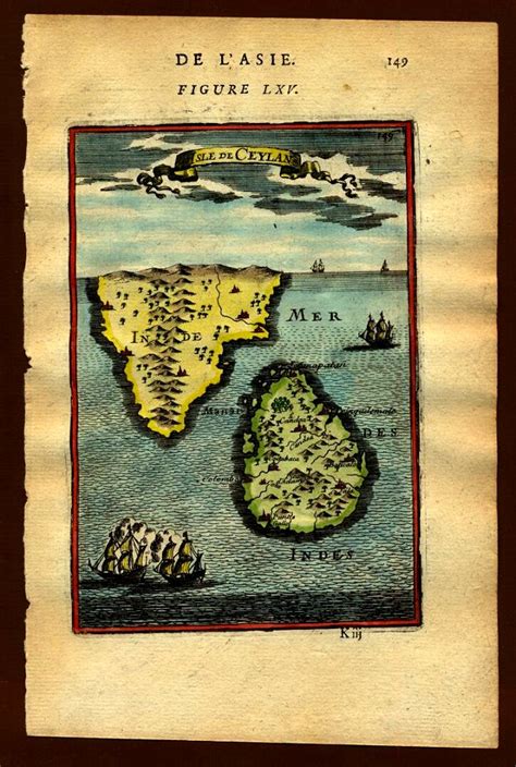 Map Of Ceylon 1683 Free Stock Illustrations Creazilla