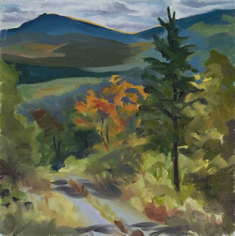 Plein Air Painting From A Logging Road In The North Woods Of Maine