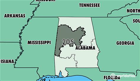 Map Of Alabama And Surrounding States Cities And Towns Map