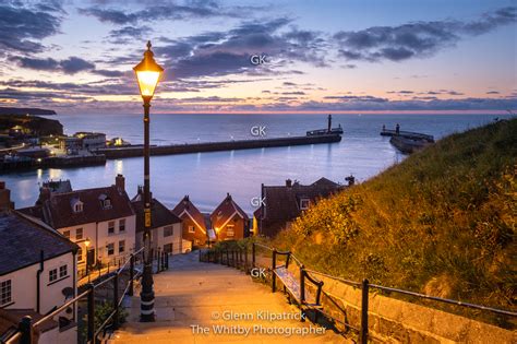 Whitby 199 Steps At Sunset During Lockdown 2020