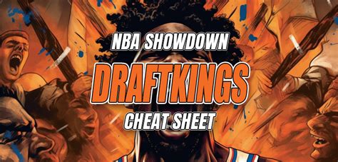 NBA DFS Cheat Sheet For DraftKings Showdown Sixers Vs Celtics Game 7