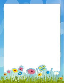 Just like santa's workshop, the easter bunnies are busy painting eggs for the easter holiday. Spring Border | Clip art borders, Borders and frames, Page ...