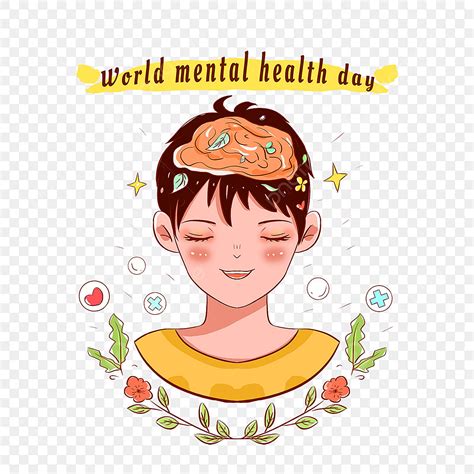 World Mental Health Day Hd Transparent Hand Drawn Creative World Mental Health Day Mental