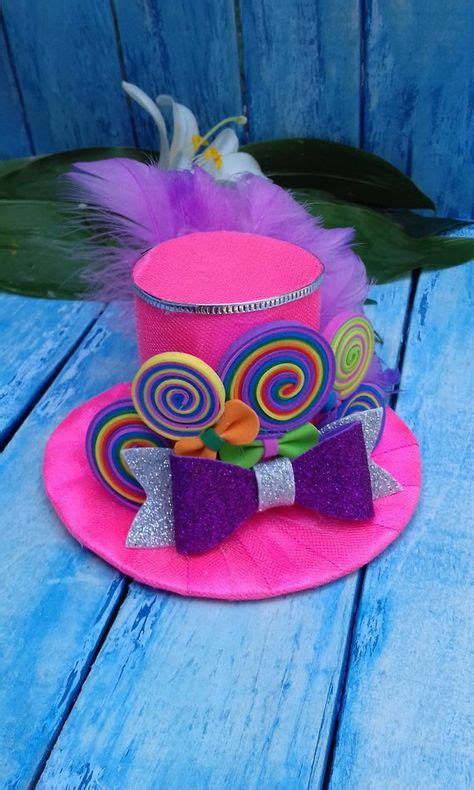 Rainbow Mini Top Hat Rosa Mini Top Hat Fascinator Sombrero De Fiesta De Cumpleaños Sombrero