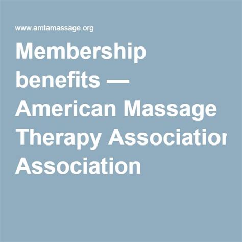 Membership Benefits — American Massage Therapy Association Soap Vault Massage Therapy
