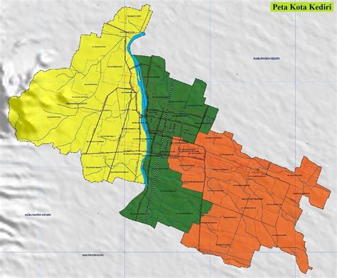 Peta Administrasi Kabupaten Kediri