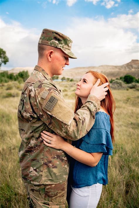 Gorgeous Military Couple Engagements Engagement Couple Military Couples Military Love