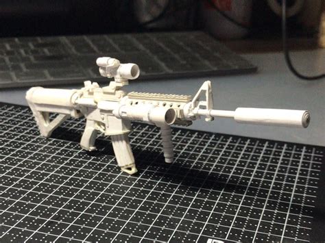 纸枪 M416突击步枪hiroshi6058 站酷zcool