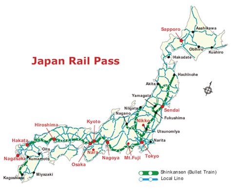 Click Here To See A Detailed Map Of The Japan Rail Pass Routes Japan