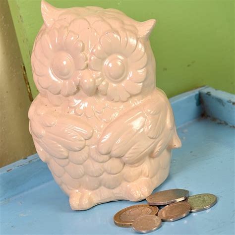 Owl Money Box Creamy Vanilla Fab Finds Gladys Owl Money Boxes