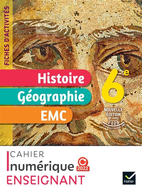 Fiches Dactivités Histoire Géographie Emc 6e Ed 2021 Cahier