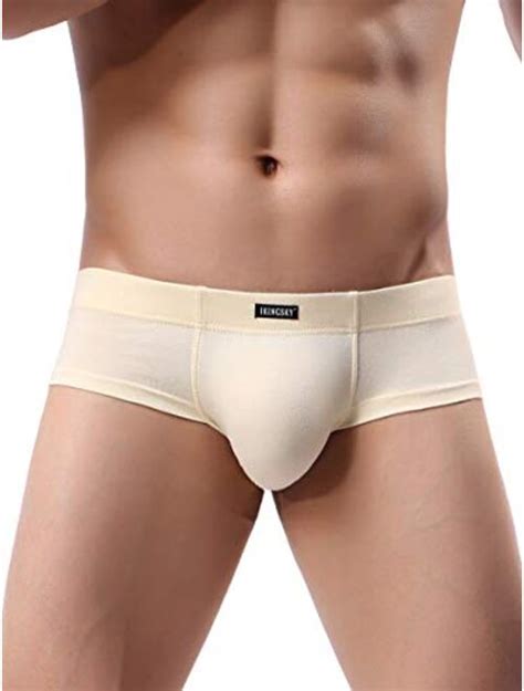 Buy Ikingsky Men S Seamless Front Pouch Briefs Sexy Low Rise Men Cotton
