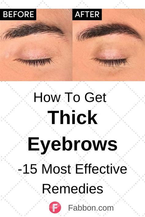 How To Get Thick Eyebrows Naturally Make Eyebrows Grow Growing Out