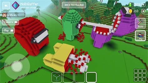 block craft 3d crafting game 2826 among us fight youtube