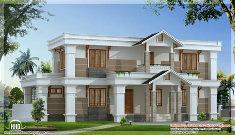 Modern Mix Sloping Roof Home Design 2650 Sqfeet