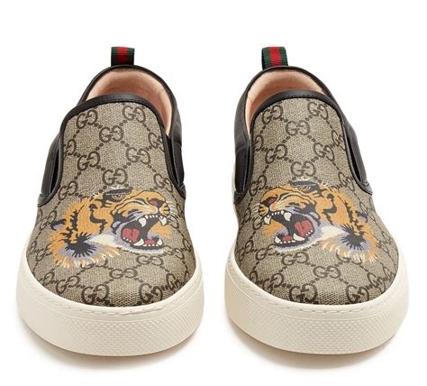 Gucci Gg Supreme Slip On Canvas Trainers Available Now Nice Kicks