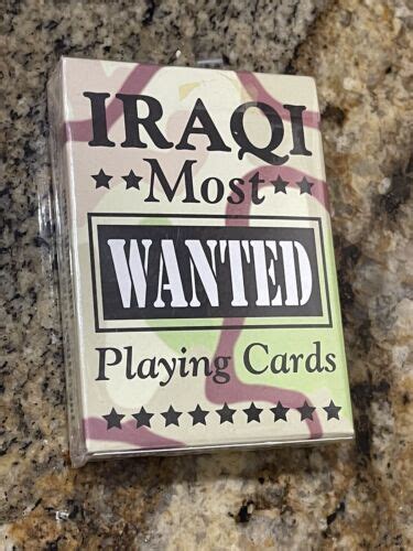 Iraqi Most Wanted Playing Card Deck Hoyle Sealed 4600484451