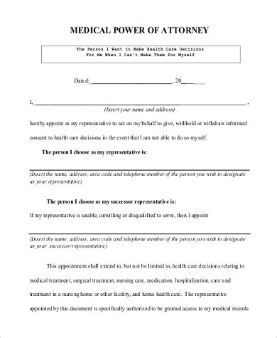 Free Sample Pa Power Of Attorney Forms In Pdf Ms Word