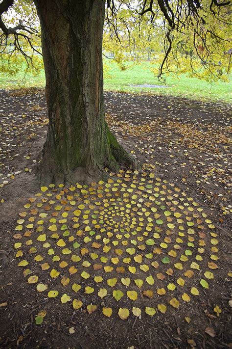 James Brunt Artist Autumn Leaves Earth Art Land Art Outdoor Art