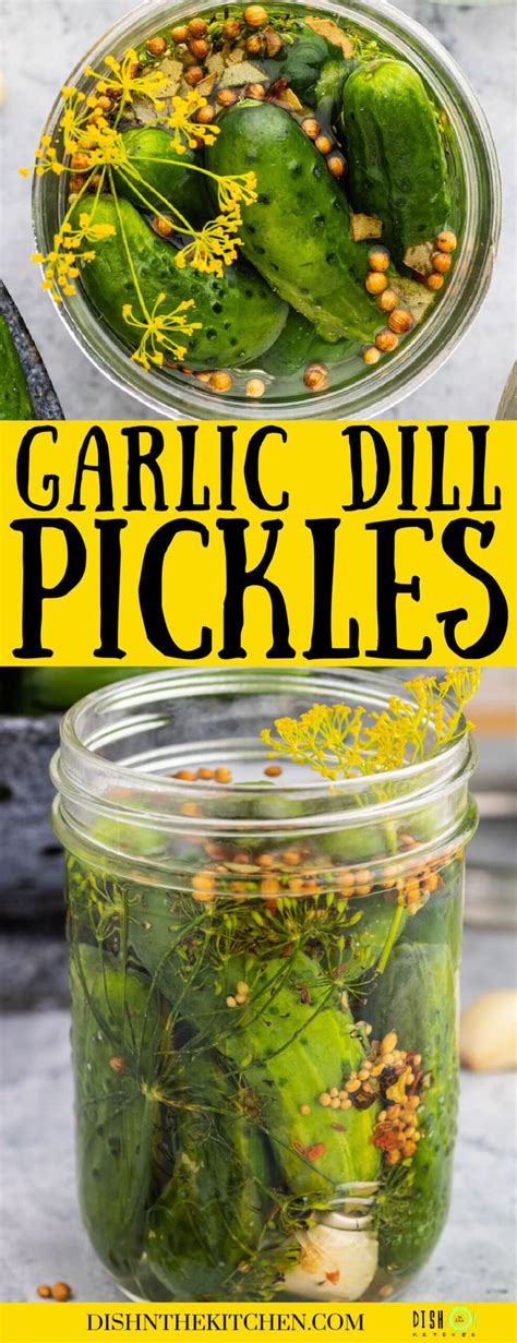 Homemade Garlic Dill Pickles