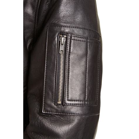 Excelled Mens Big And Tall Lambskin Leather Bomber Jacket