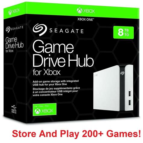 Seagate 8tb Game Storage Drive Usb 30 Hub Microsoft Xbox One Hard Disk