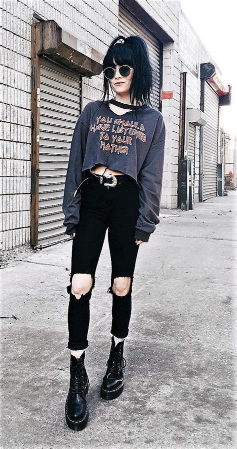 23 Cool Dark Grunge Outfit Ideas Grunge Fashion Fashion Edgy Outfits
