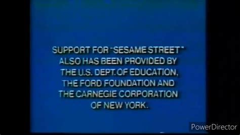 Sesame Street Funding Credits April 20 1983 Youtube