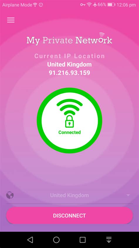 Android Smartphone Vpn Manager App My Private Network Vpn