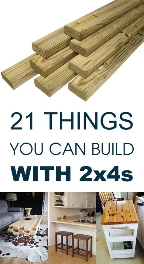 21 Things You Can Build With 2x4s Woodworking Projects Diy Diy Wood