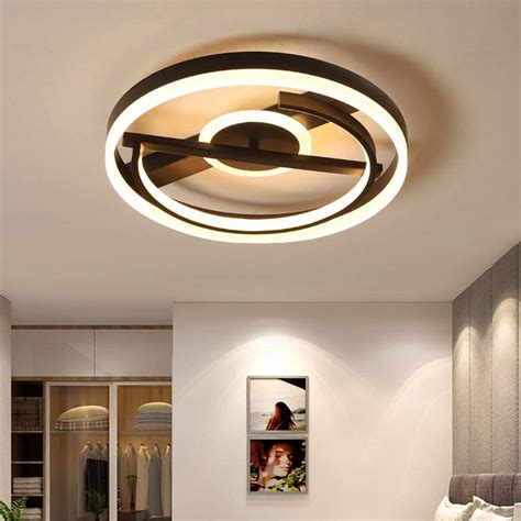 Led Dimmable Ceiling Light Living Room Lamp 38w Creative Round Design