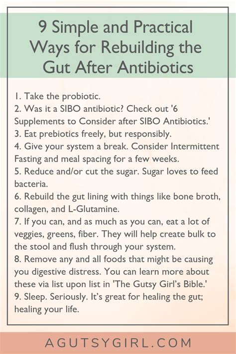 9 Simple And Practical Ways For Rebuilding The Gut After Antibiotics