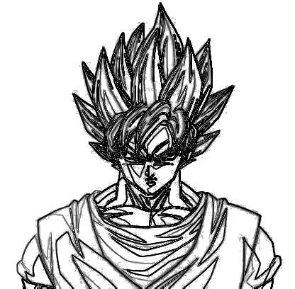 Goku might draw a strike arts when he hits the field, but he's not restoring ki, and a mere +40% strike damage buff isn't really enough to dominate solo if he doesn't have allies able to. Goku Super Saiyan 4 Drawing at GetDrawings | Free download