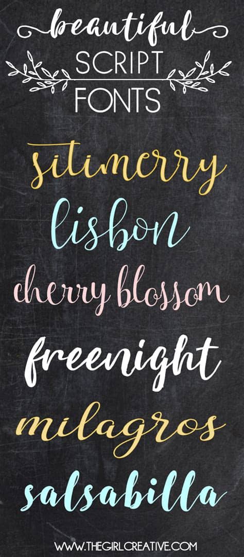 Download mellony brush script font fonts by alit_design. Beautiful Script Fonts - The Girl Creative