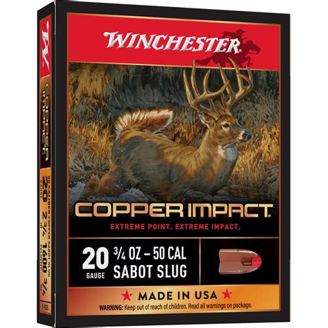 Winchester Deer Season Xp Slug 20 Ga 275in 34oz Copper Impact