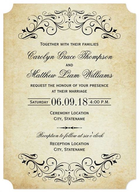 Download, print or send online with rsvp for free. 31+ Elegant Wedding Invitation Templates - Free Sample ...