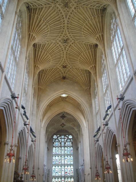 Fan Vaulting Ceiling At Bath Abbey Vaulting Travel Pictures Barcelona