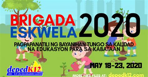 Brigada Eskwela 2020 Theme Guidelines And Oplan Balik Eskwela Cloobx