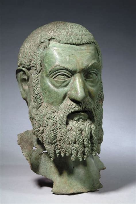 Portrait Of Emperor Macrinus From The 3rd Century Ce The Sculpture Is